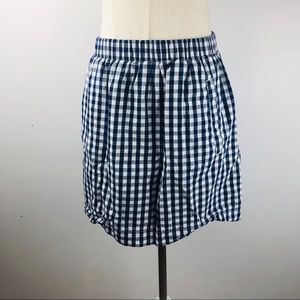 J.CREW Plaid Cotton Mini Skirt